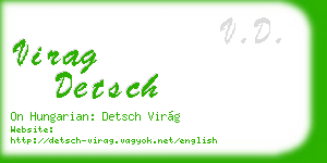 virag detsch business card
